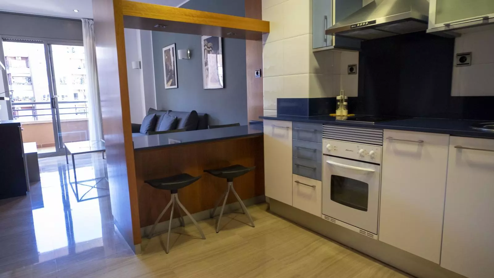 L'interior d'un dels apartaments turístics cedits a l'Ajuntament