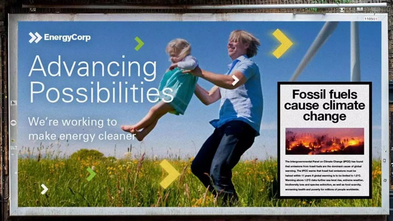 La campanya de BP denunciada per Client Earth, amb l'advertiment que proposen per a aquest tipus d'anunci