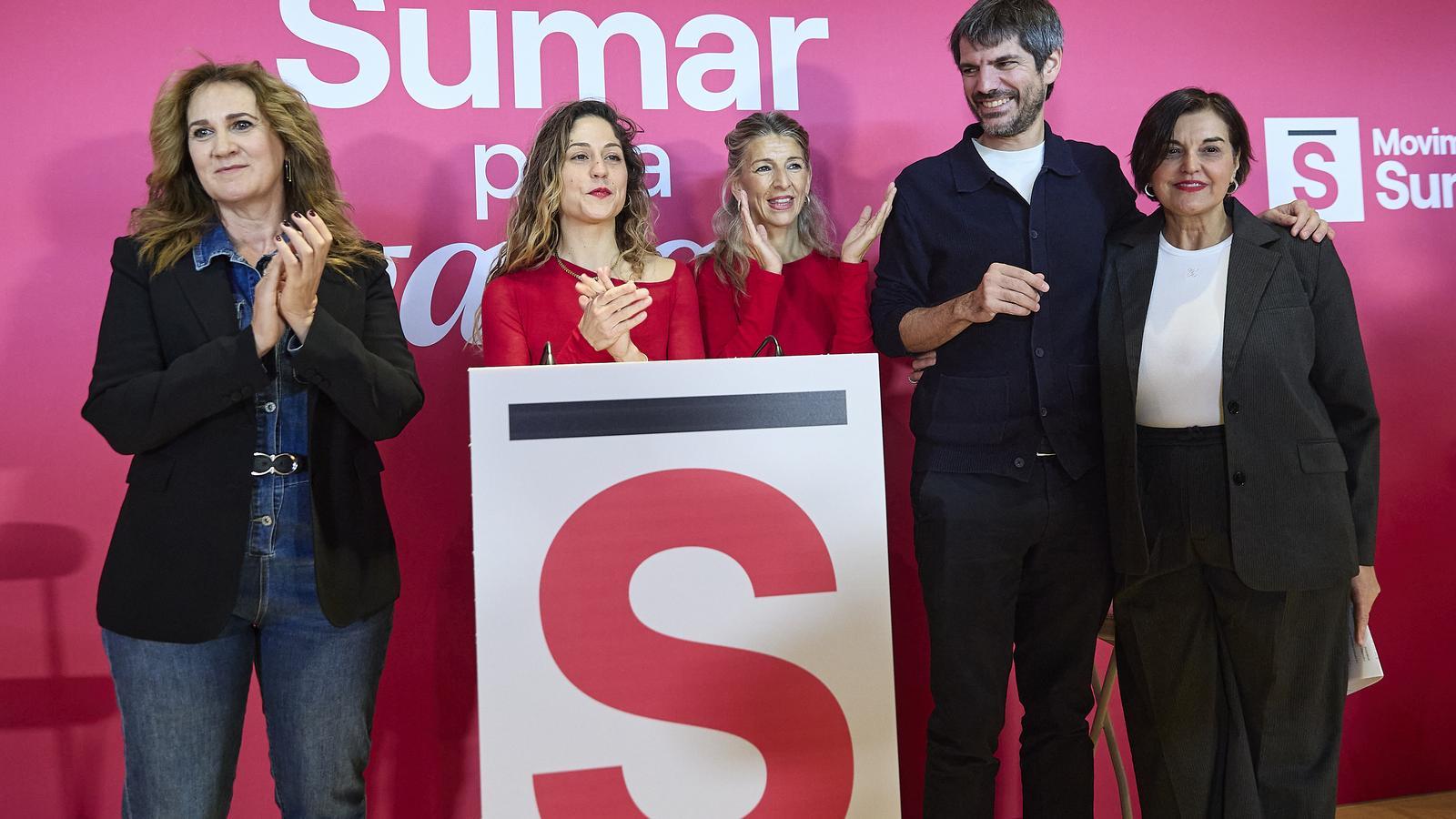 La conferencia de Sumar de este sábado.