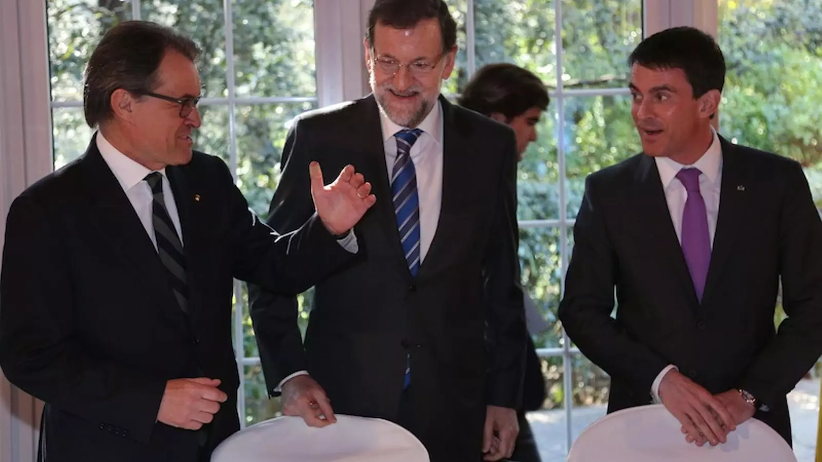 Artur Mas, Mariano Rajoy i Manuel Valls al dinar de Peralada / ACN
