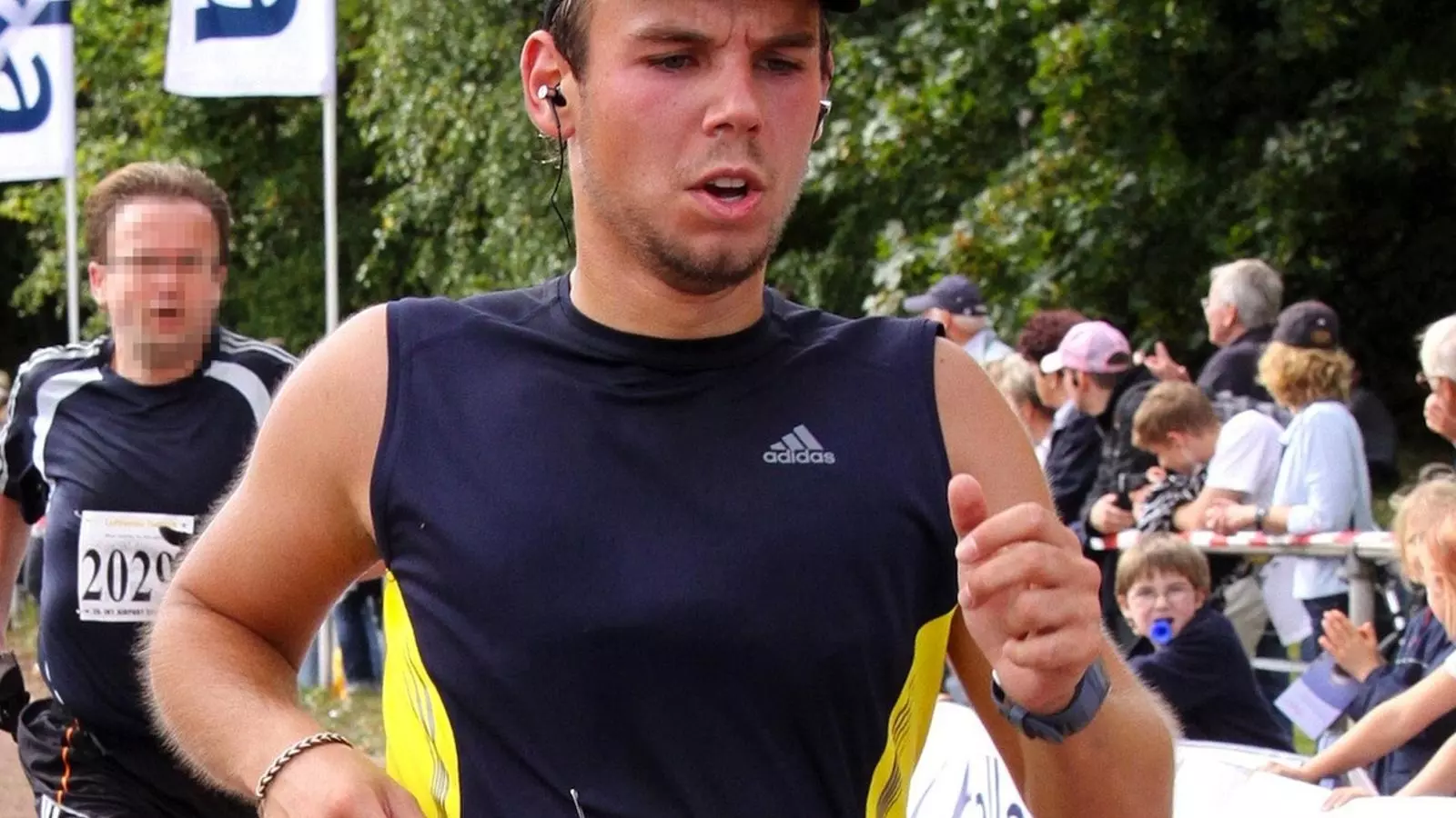 Andreas Lubitz, durant una cursa atlètica a Hamburg / AFP