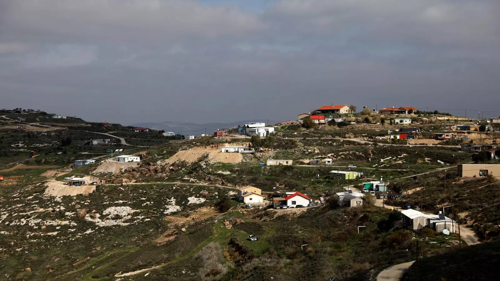 Vista de l'assentament de Havat Gilad, a la Cisjordània ocupada, el 10 de gener del 2018