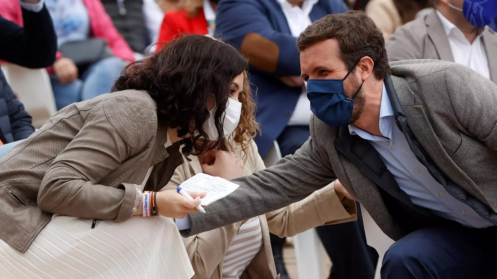 El líder del PP, Pablo Casado, amb la presidenta madrilenya, Isabel Díaz Ayuso.