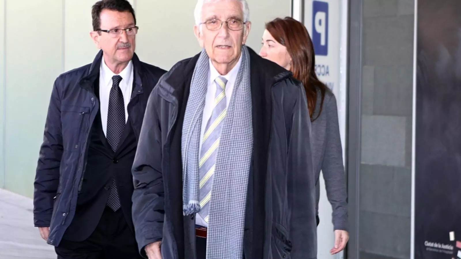 L'extresorer de CDC, Daniel Osàcar, arribant a la Ciutat de la Justícia