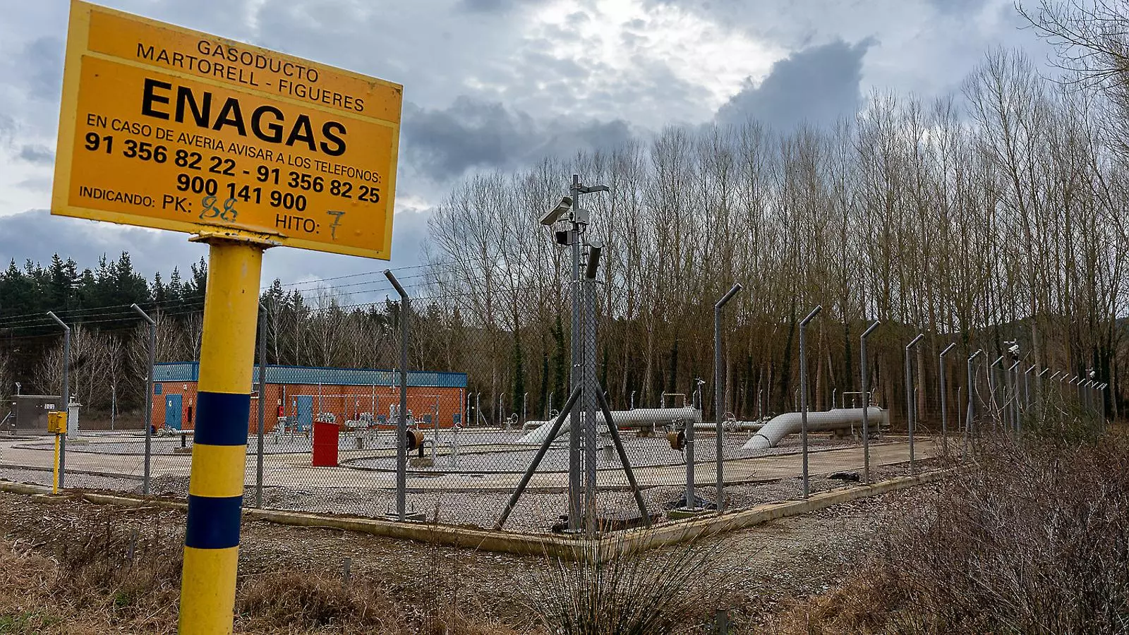 El gasoducto MidCat está construido hasta Hostalric.