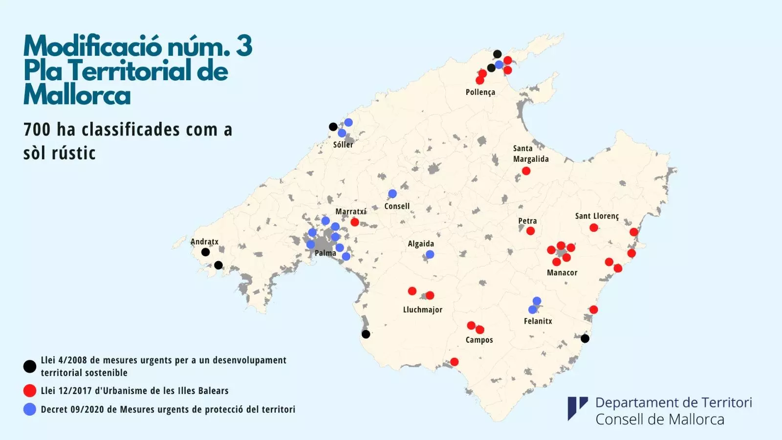 Mapa zones classificades com a sòl rústic