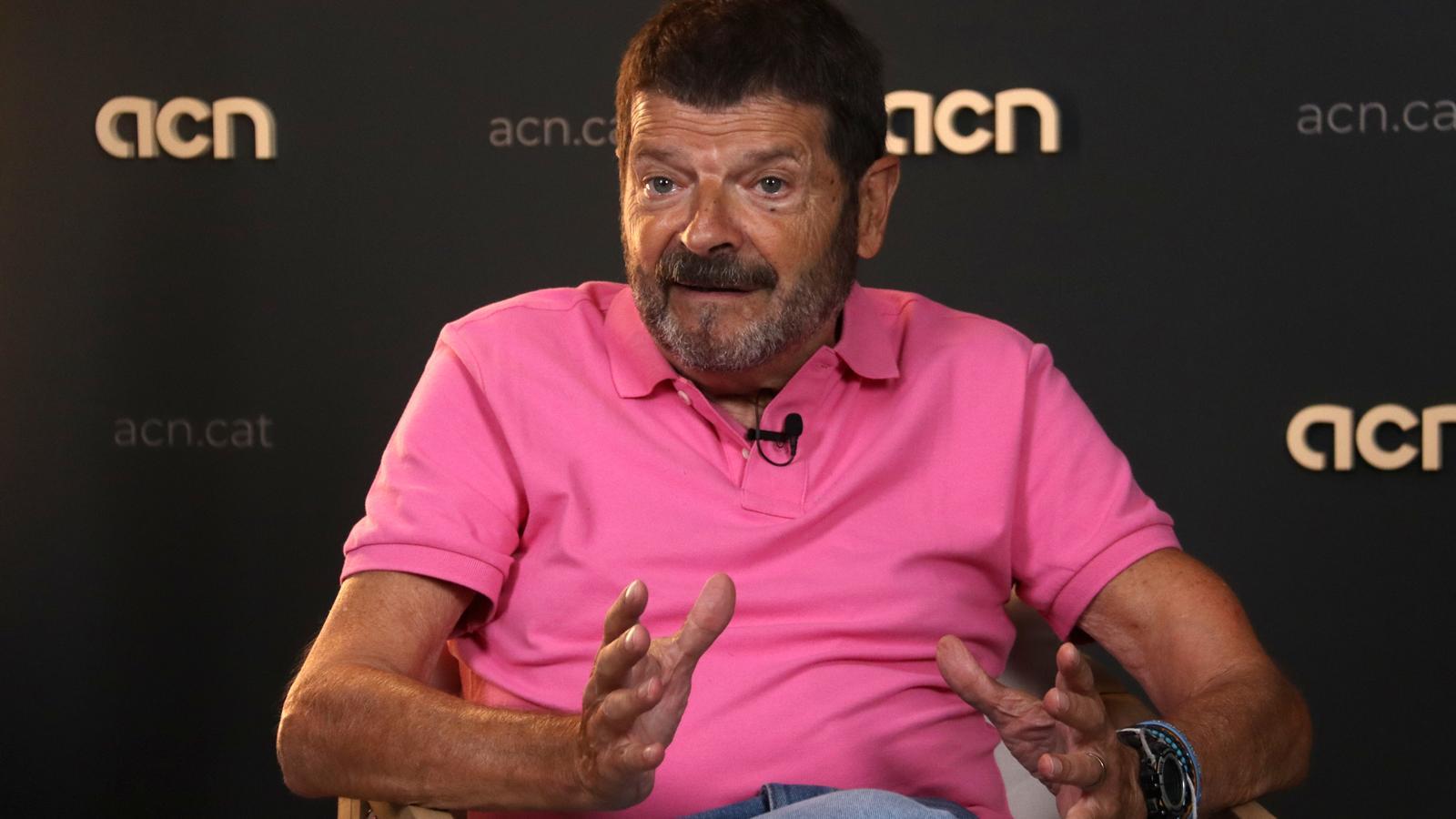 The third deputy mayor of Barcelona, Albert Batlle, interviewed at the ACN headquarters.