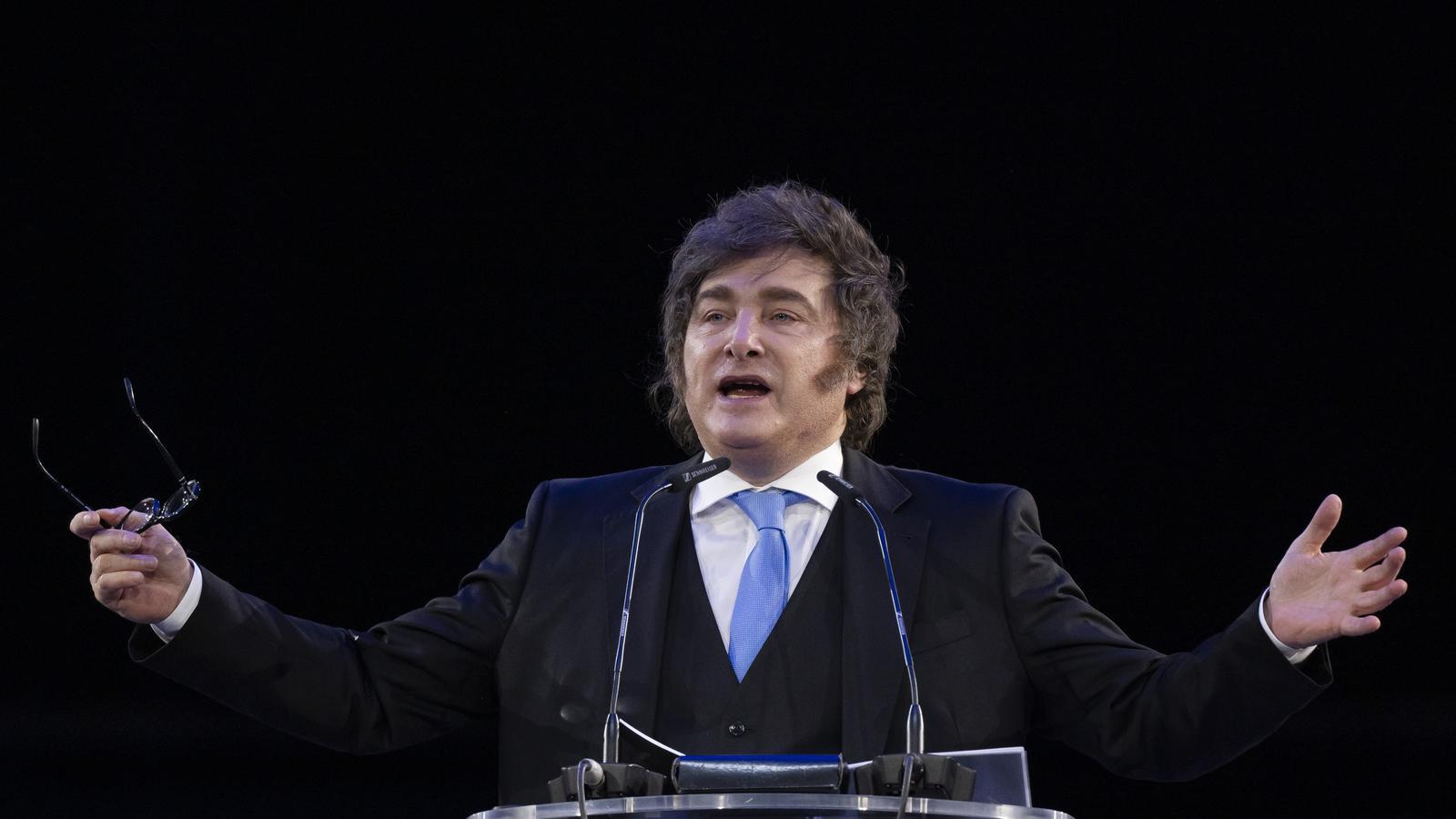 The president of Argentina, Javier Milei