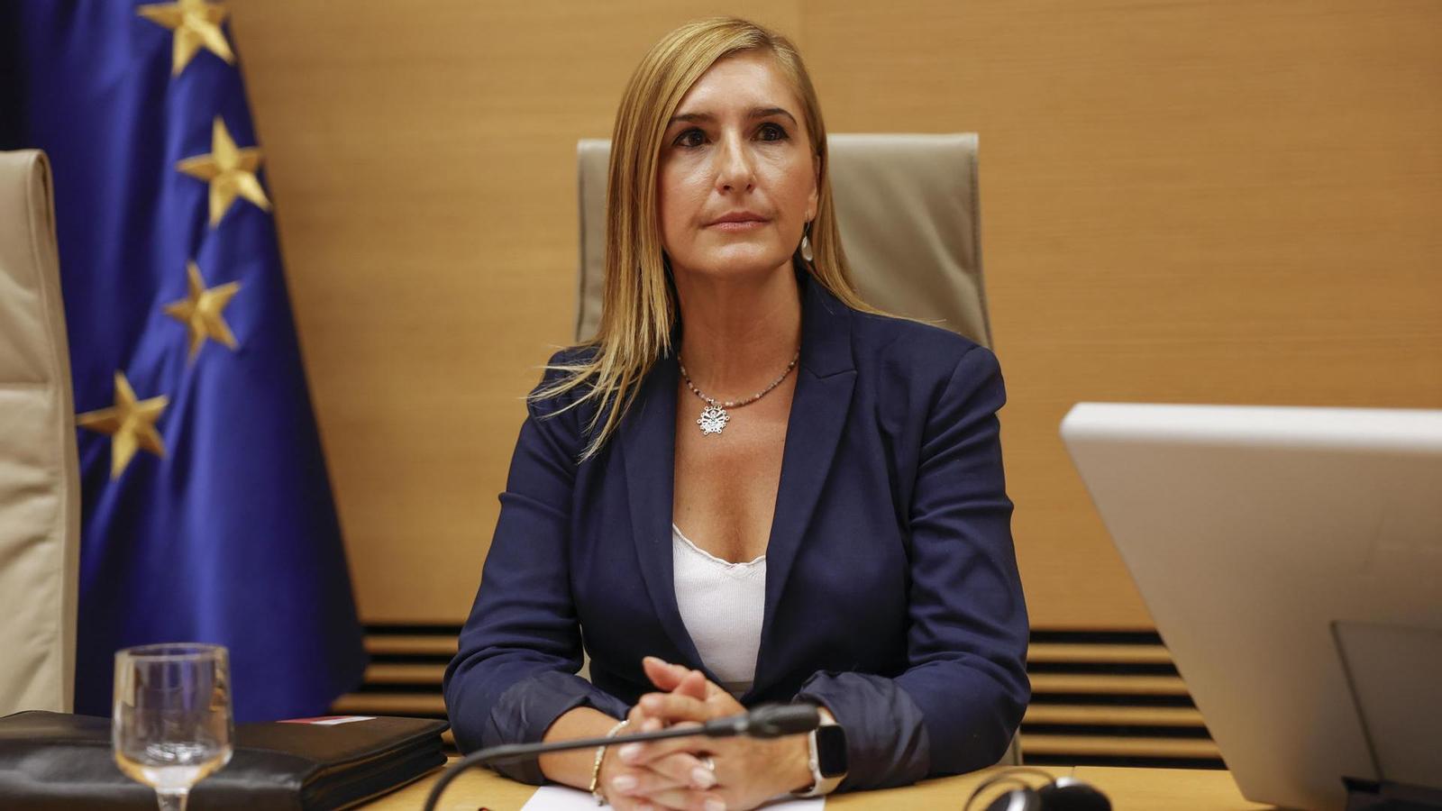 La exconsejera de Emergencias e Interior Salomé Pradas durante su segunda comparecencia en el Congreso de los Diputados.
