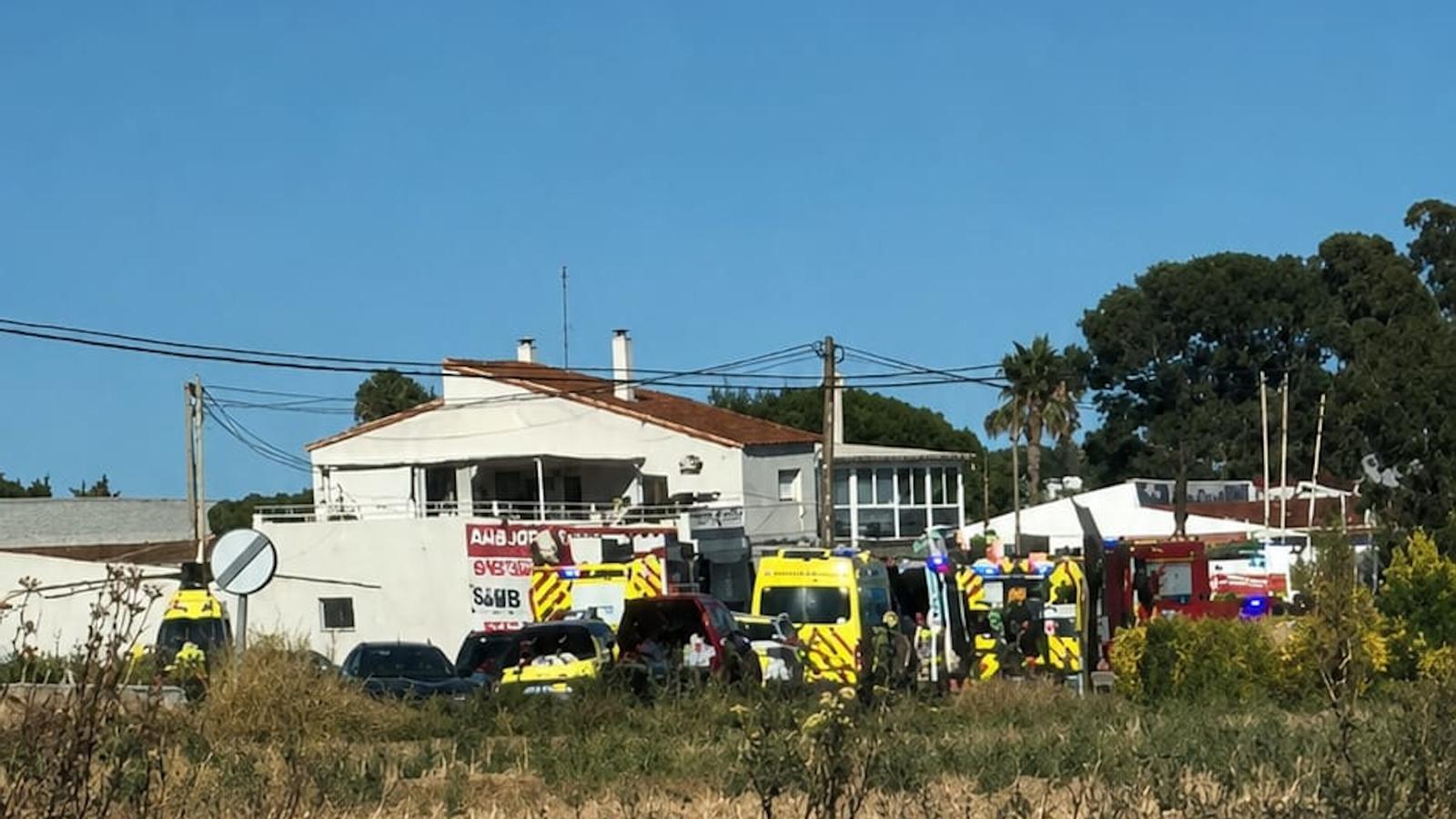 SEM and Mossos d'Esquadra agents in Viladamat