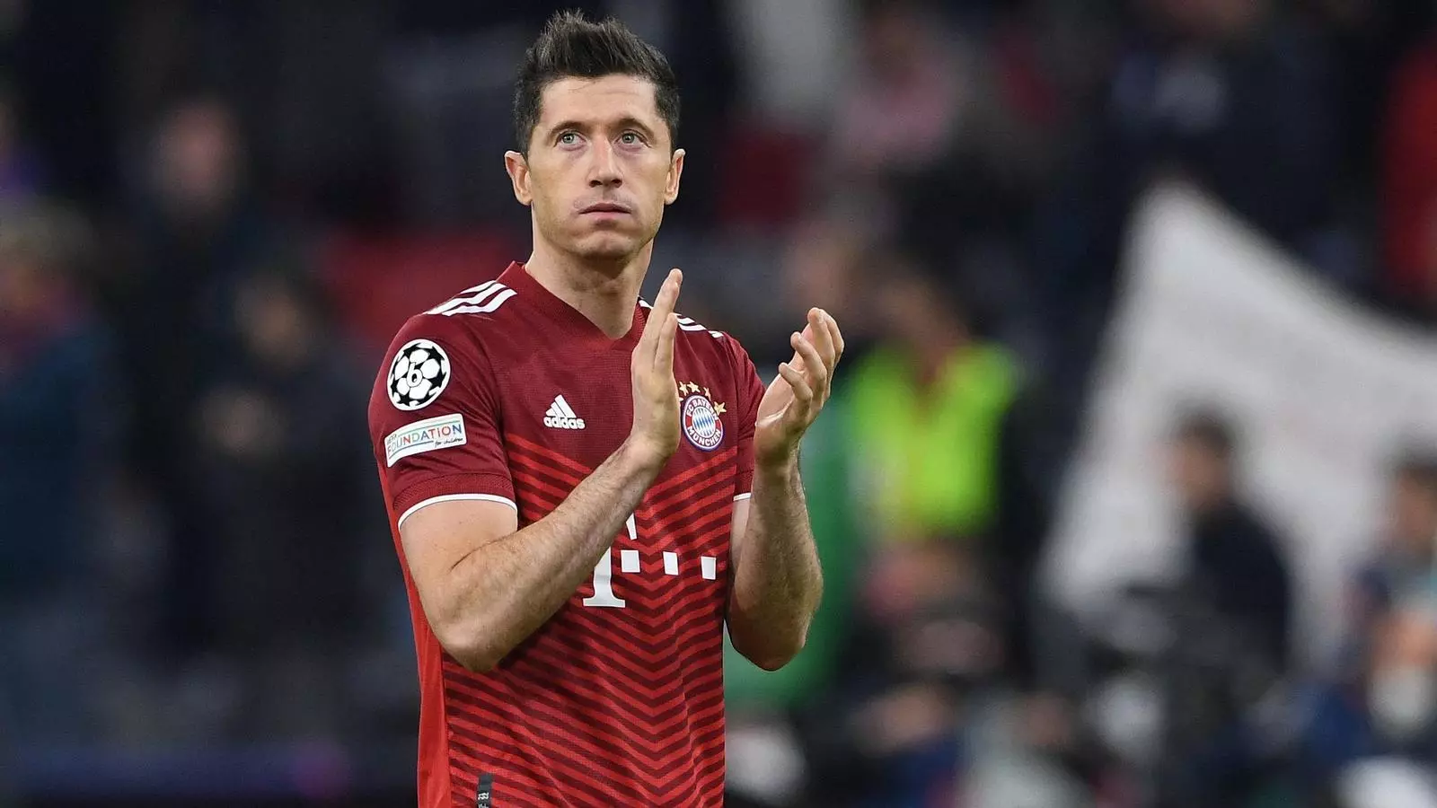Robert Lewandowski, en el Bayern - Vila-real de dimarts a l'Allianz Arena.