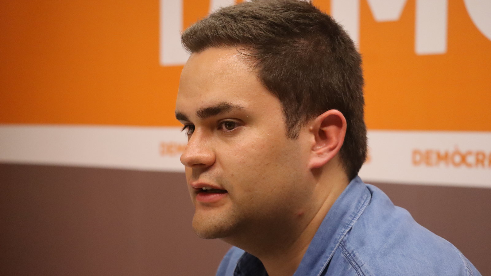 El president de la secció Jove de Demòcrates, Adrià Palmitjavila.