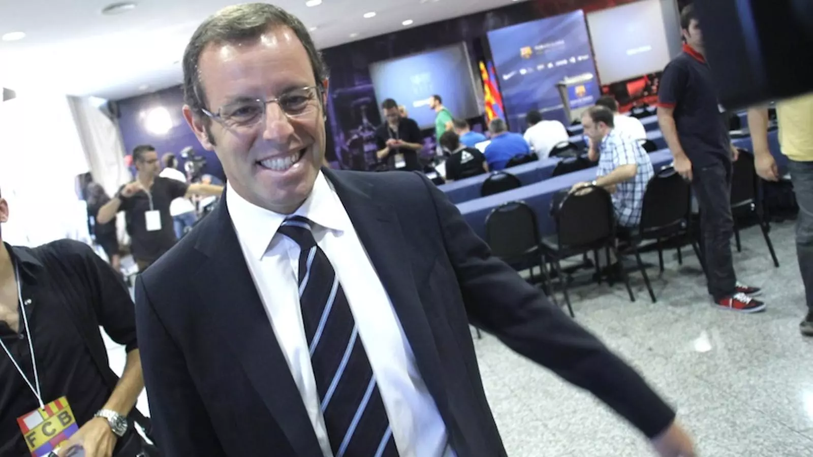 El president del Barça, Sandro Rosell, ha fet balanç de la temporada