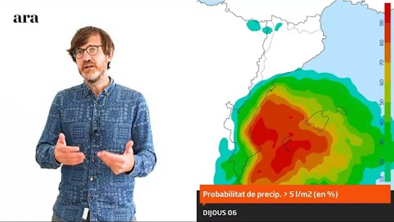 La méteo: lluvias mediterráneas y cada vez menos estiuet