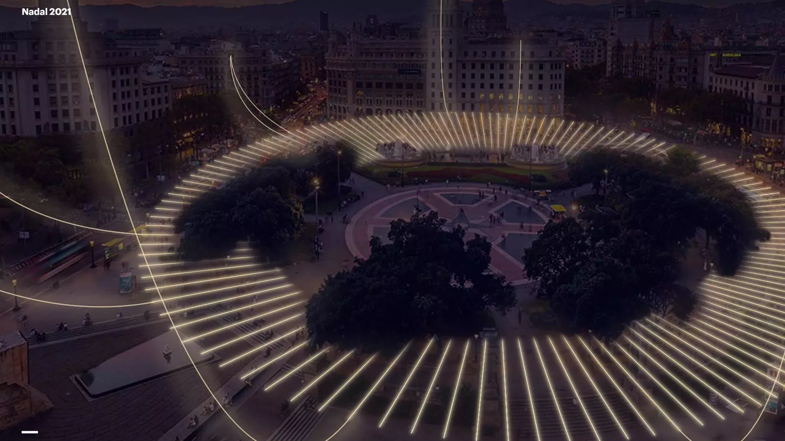 Proposta de llums de Nadal a la plaça Catalunya
