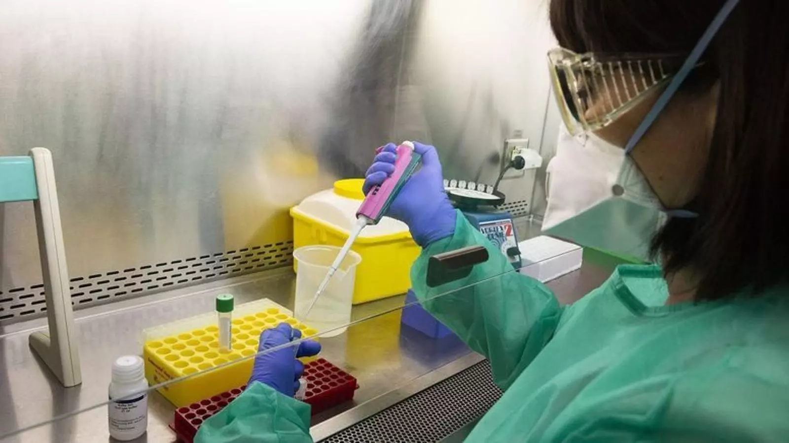 El laboratori d'un hospital.
