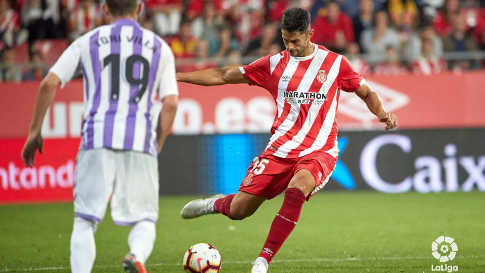 Juanpe va jugar els 90 minuts contra el Valladolid