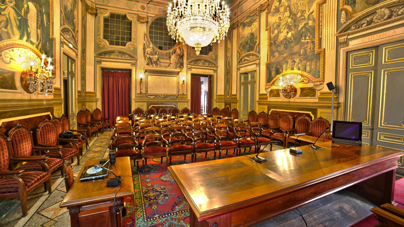 Una sala de la Real Academia de Ciencias de Barcelona