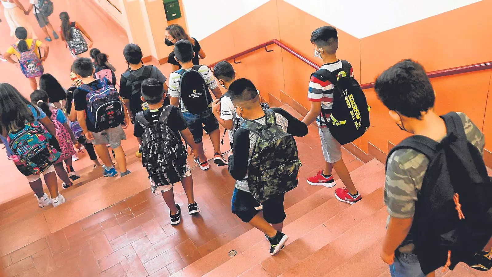 Alumnes en una escola.