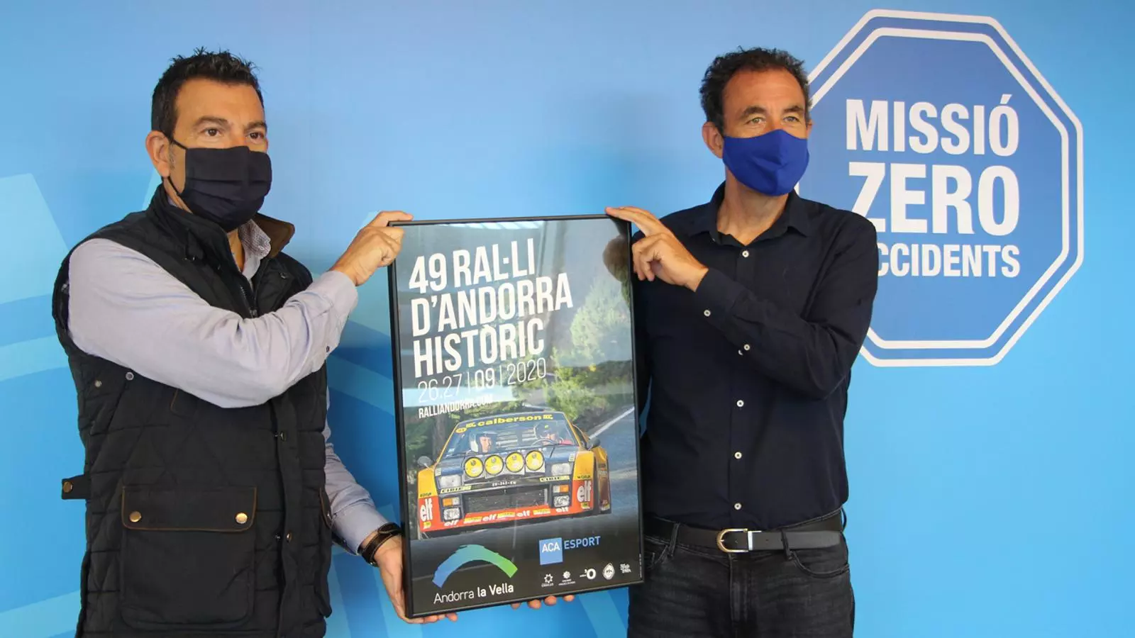 El conseller de Cultura i de Promoció Turística del comú d'Andorra la Vella, Miquel Canturri, i el secretari general de l'ACA, Toti Sasplugas, moments previs a la presentació de l'esdeveniment. / M. P. (ANA)