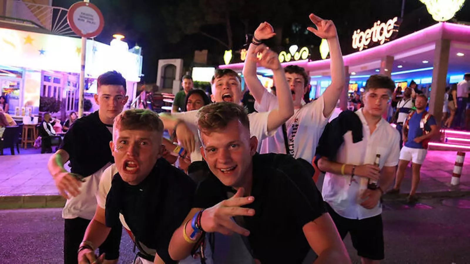 Turistes a Magaluf.