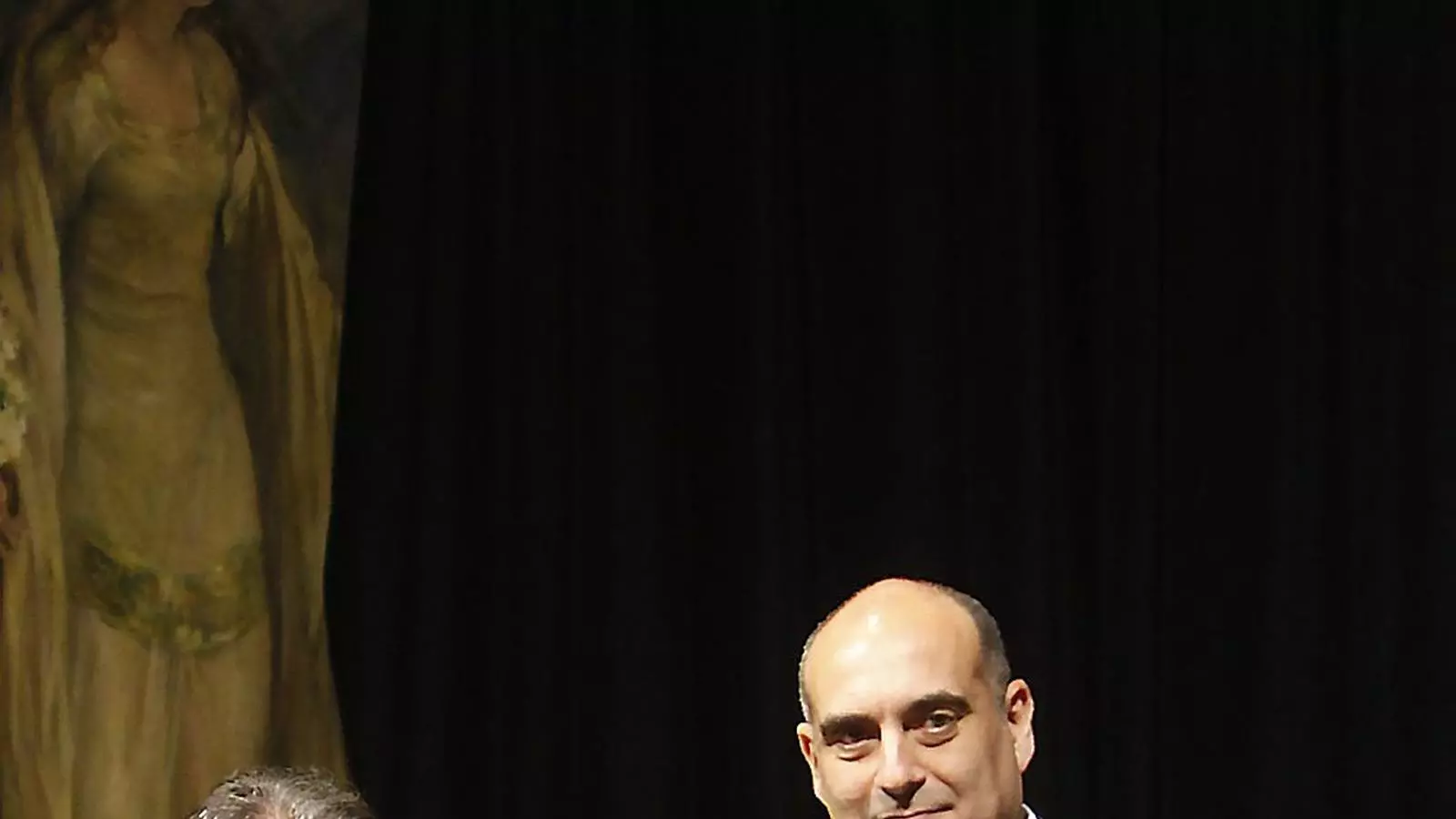 Bosch, guanyador del 35è premi Ramon Llull, amb el president de la Generalitat, Artur Mas.
