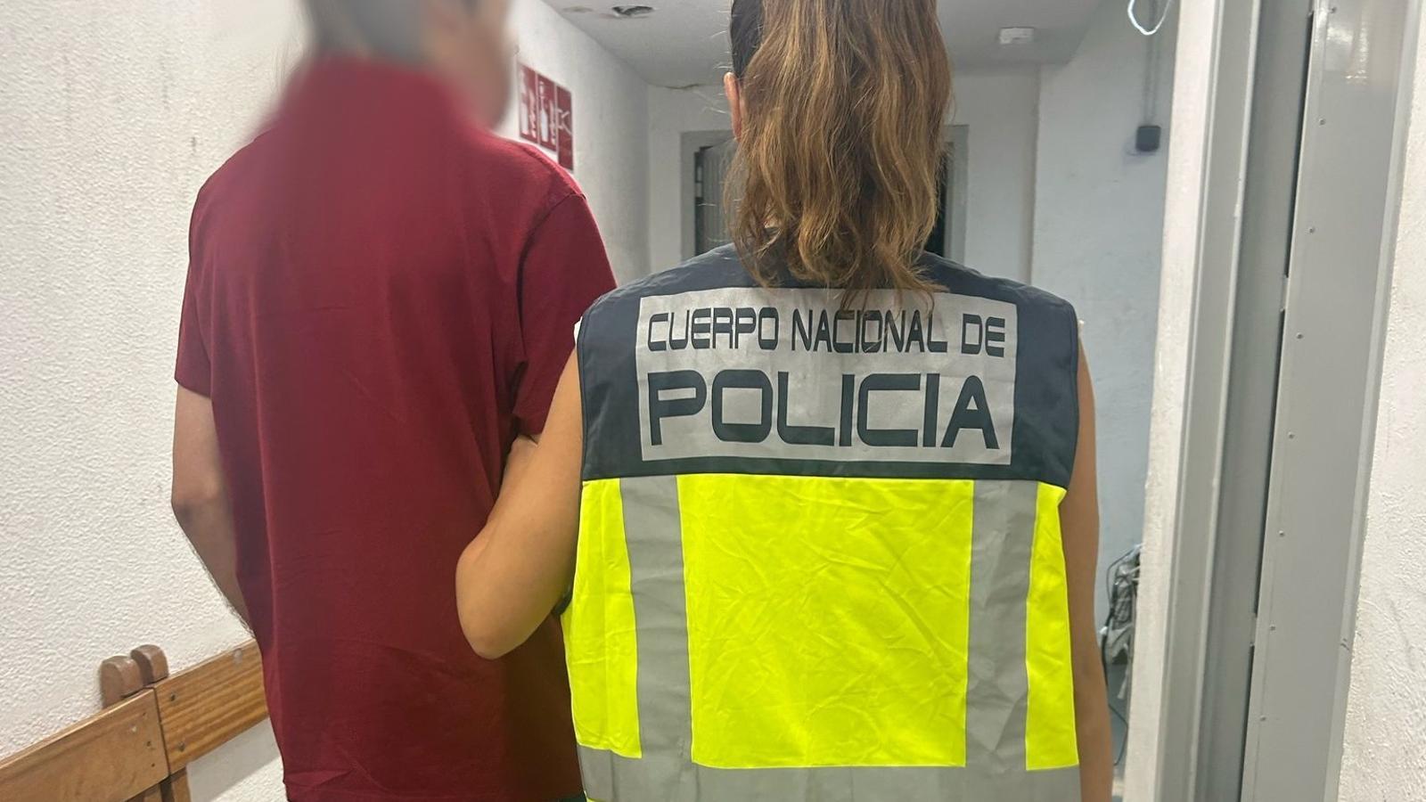 La Policía Nacional detuvo al agresor