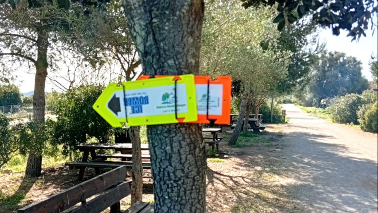 Una de las señales ilegales.