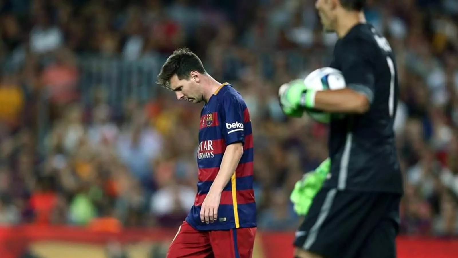 Messi, trist contra l'Athñetic