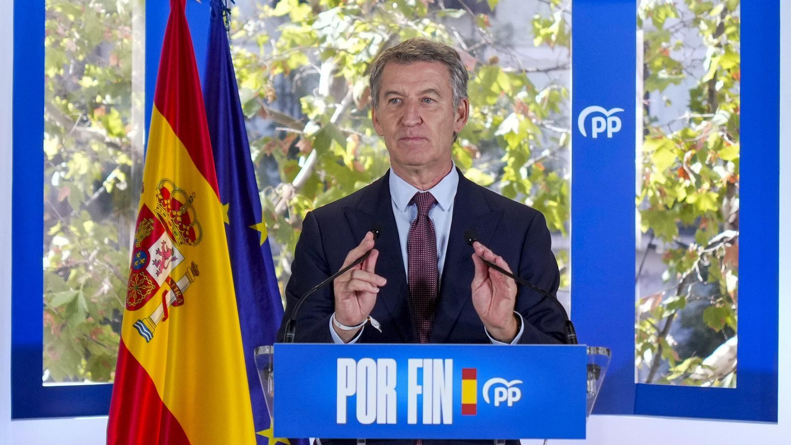 Alberto Núñez Feijóo in a recent image.