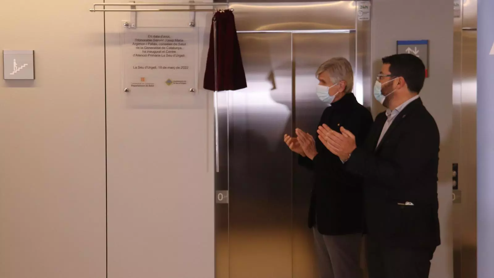 Les autoritats inauguren el CAP de la Seu, aquest divendres.