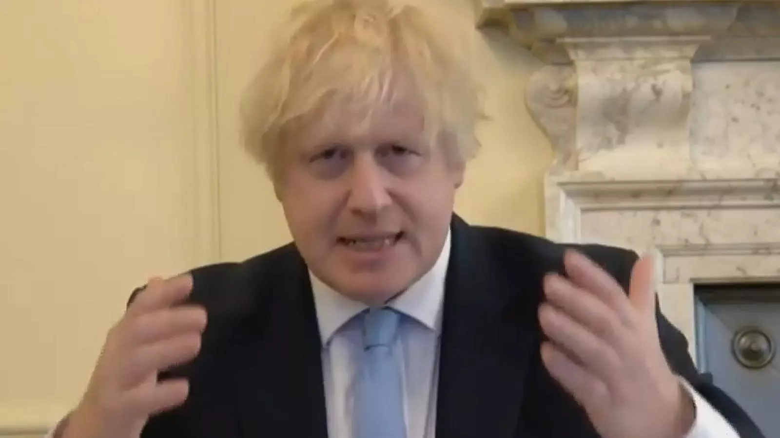 Boris Johnson, durant la compareixença que ha fet aquesta tarda davant del màxim comite del Parlament per donar explicacions sobre com el seu govern ha donat resposta a la crisi del covid-19
