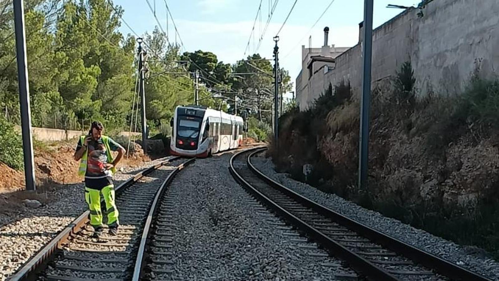 Der entgleiste Zug, die Ursache aller Übel des Eisenbahnverkehrs vom 30. Juli 2025.