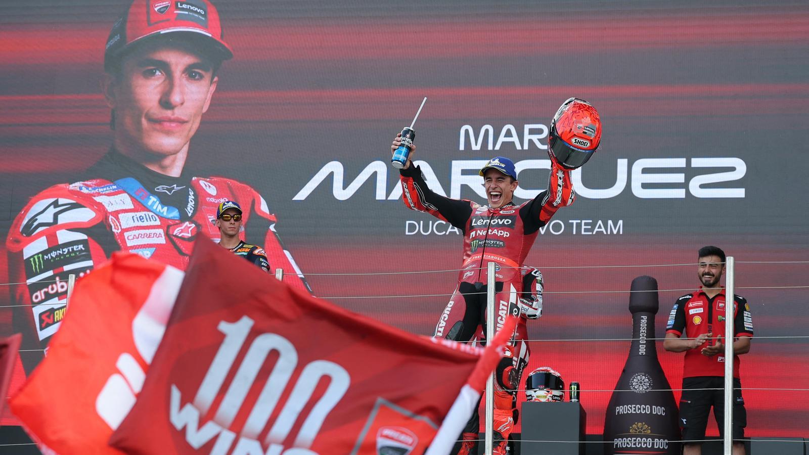 Marc Márquez celebrates 100 World Championship victories