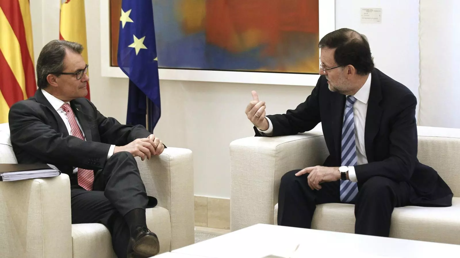 Artur Mas i Mariano Rajoy reunits a la Moncloa / EFE