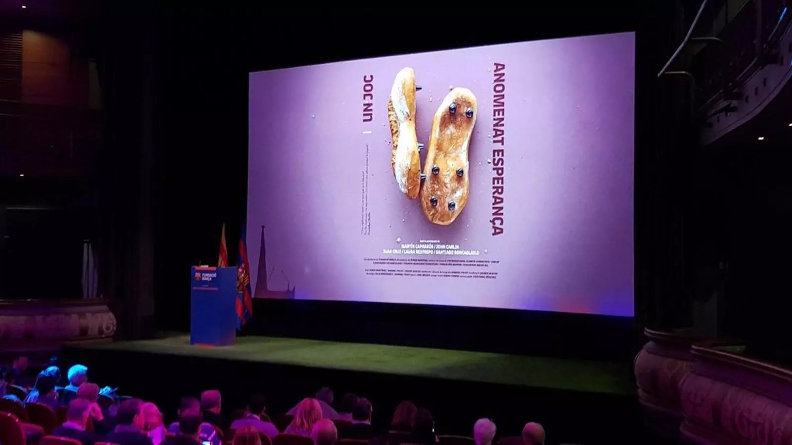 Presentació del documental 'Un joc anomenat esperança' al Teatre Romea