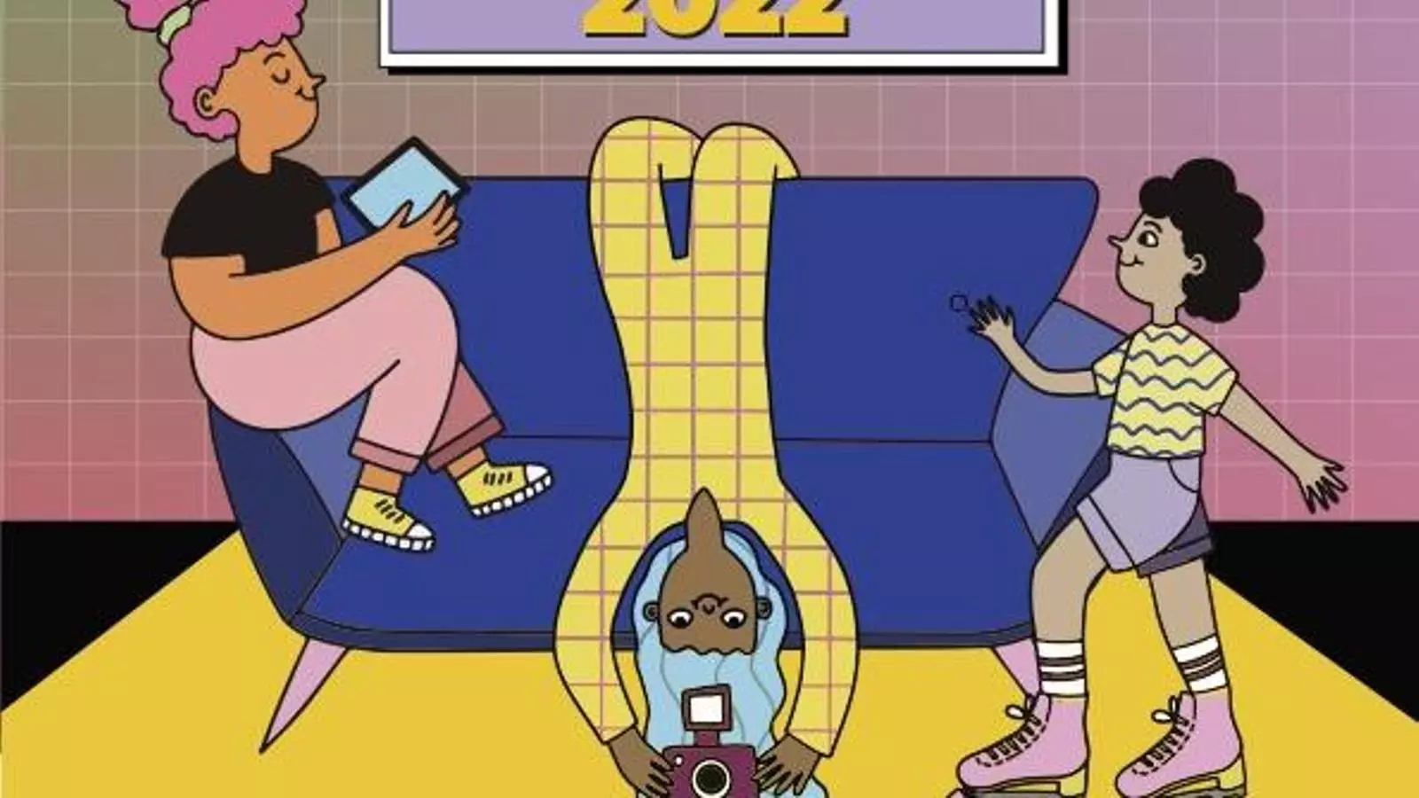 Cartell del programa Art Jove d'enguany, dissenyat per Laura Caldentey.