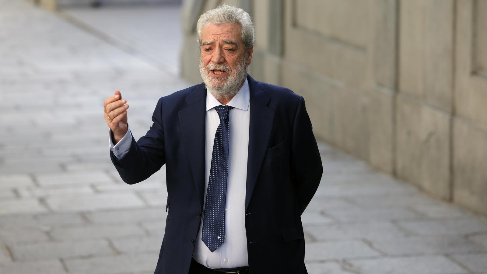 Miguel Ángel Rodríguez arrives at the Supreme Court to testify in the trial against the Attorney General