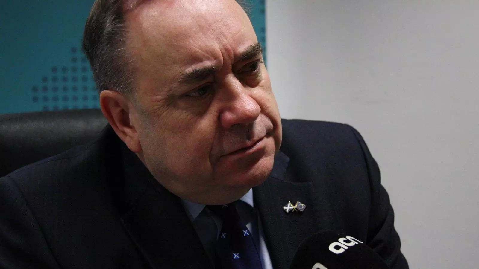Alex Salmond durant l'entrevista.