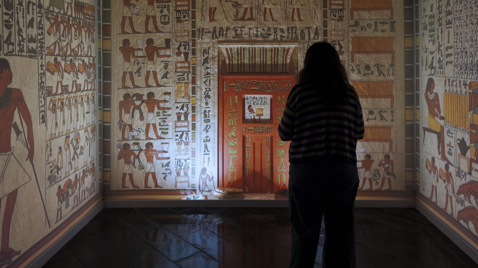 Un momento de la exposición inmersiva en el Museo Egipcio.