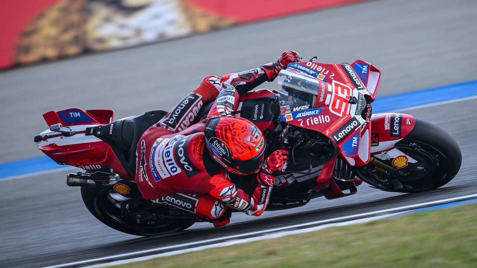 Marc Márquez durante el GP de Tailandia