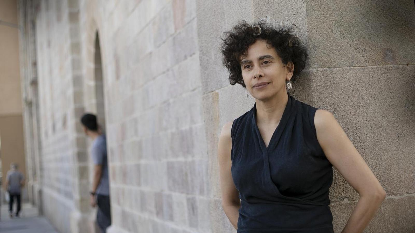 La escritora palestina Adania Shibli fotografiada en Barcelona