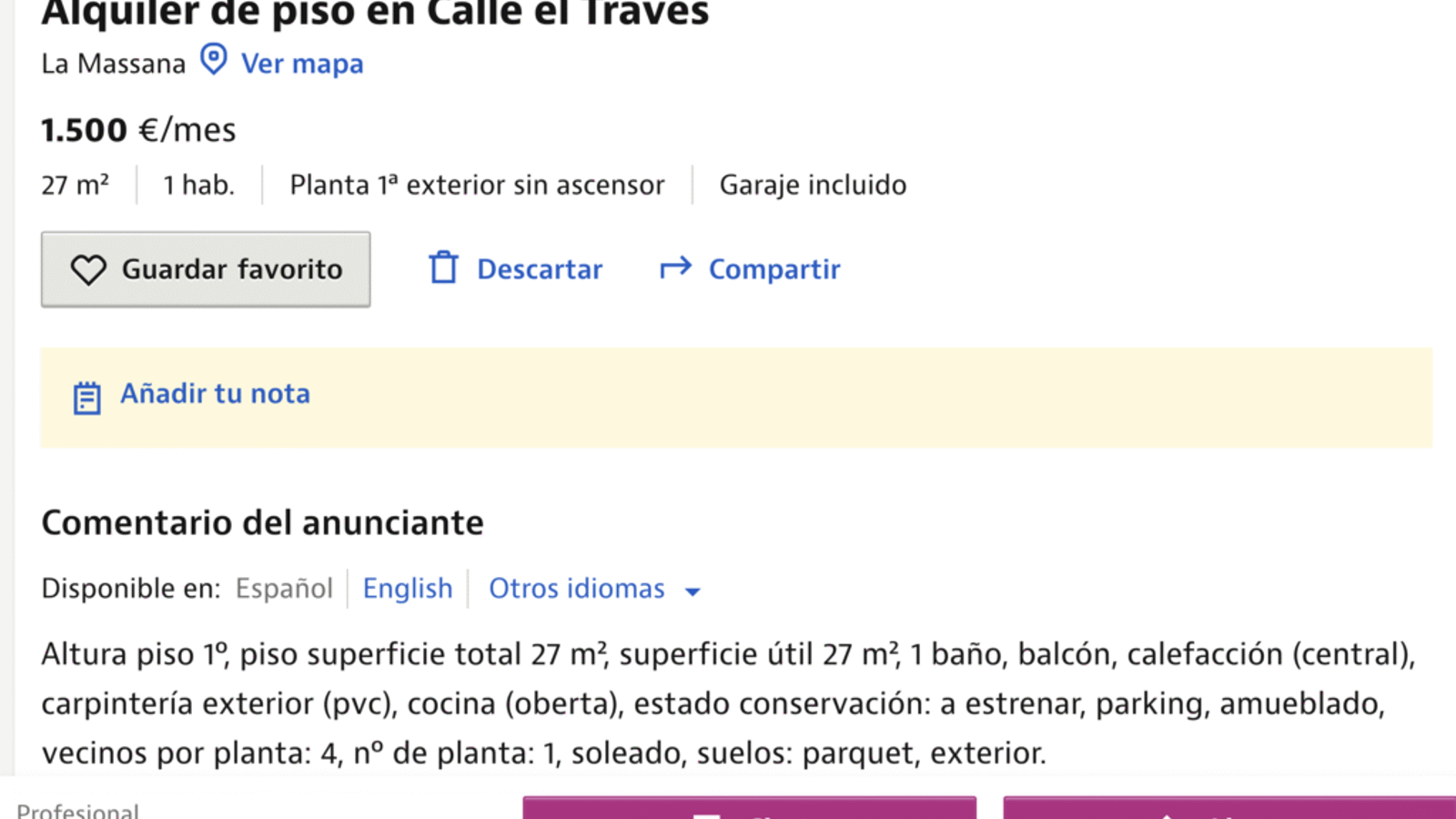 Imatge de l’anunci.