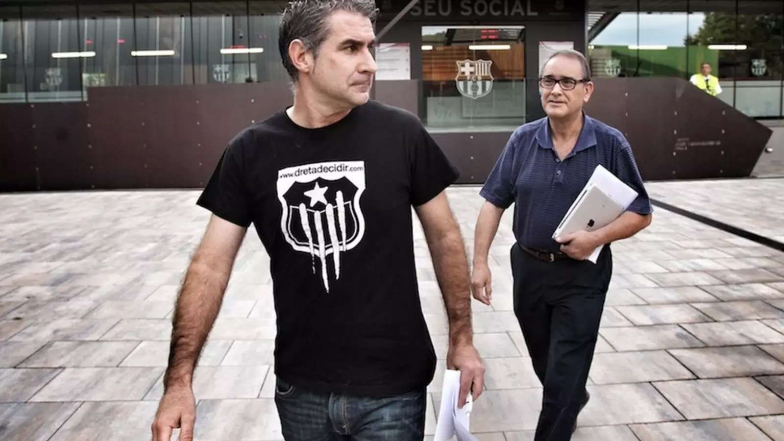 Jordi Cases a les instal·lacions de l'OAB