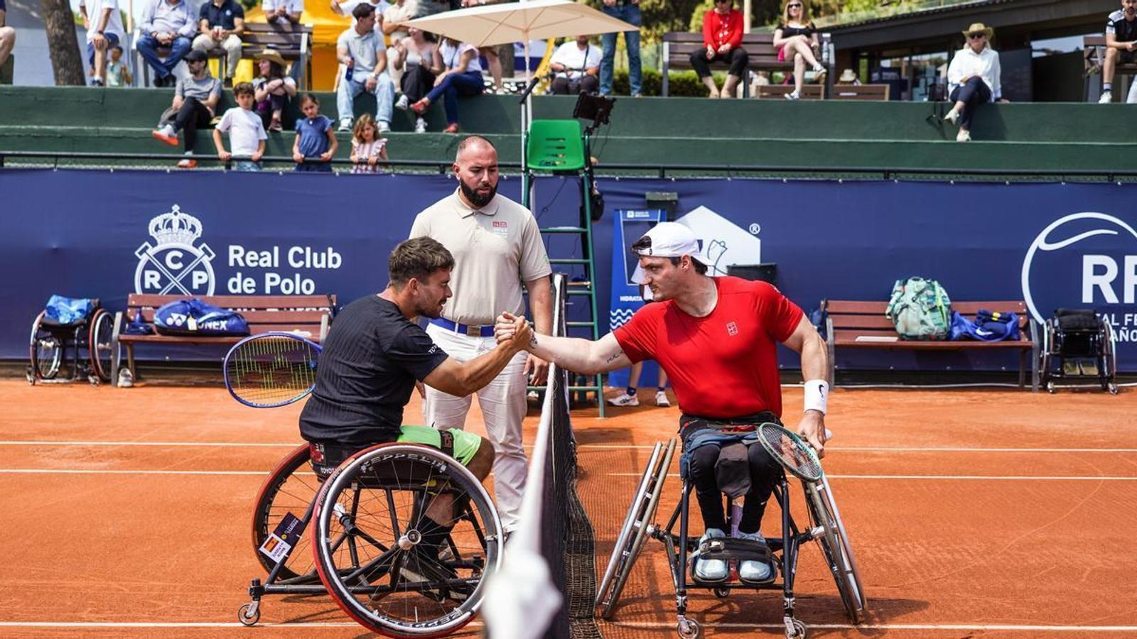 The 2025 final of the TRAM wheelchair tennis tournament