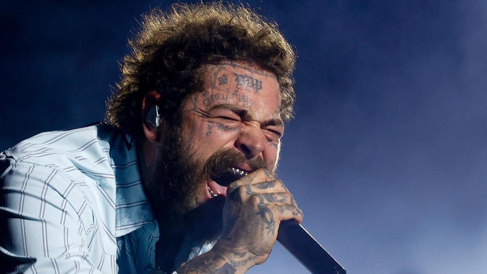 Post Malone at the Estadi Olímpic Lluís Companys.