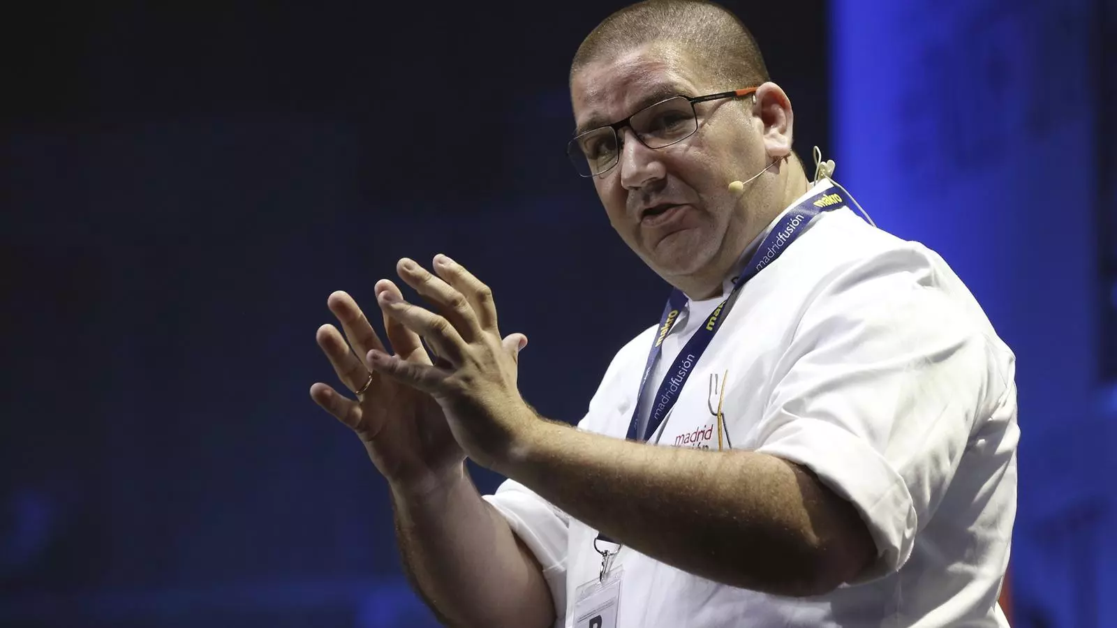 Dani García durant la seva intervenció en un congrés a Madrid