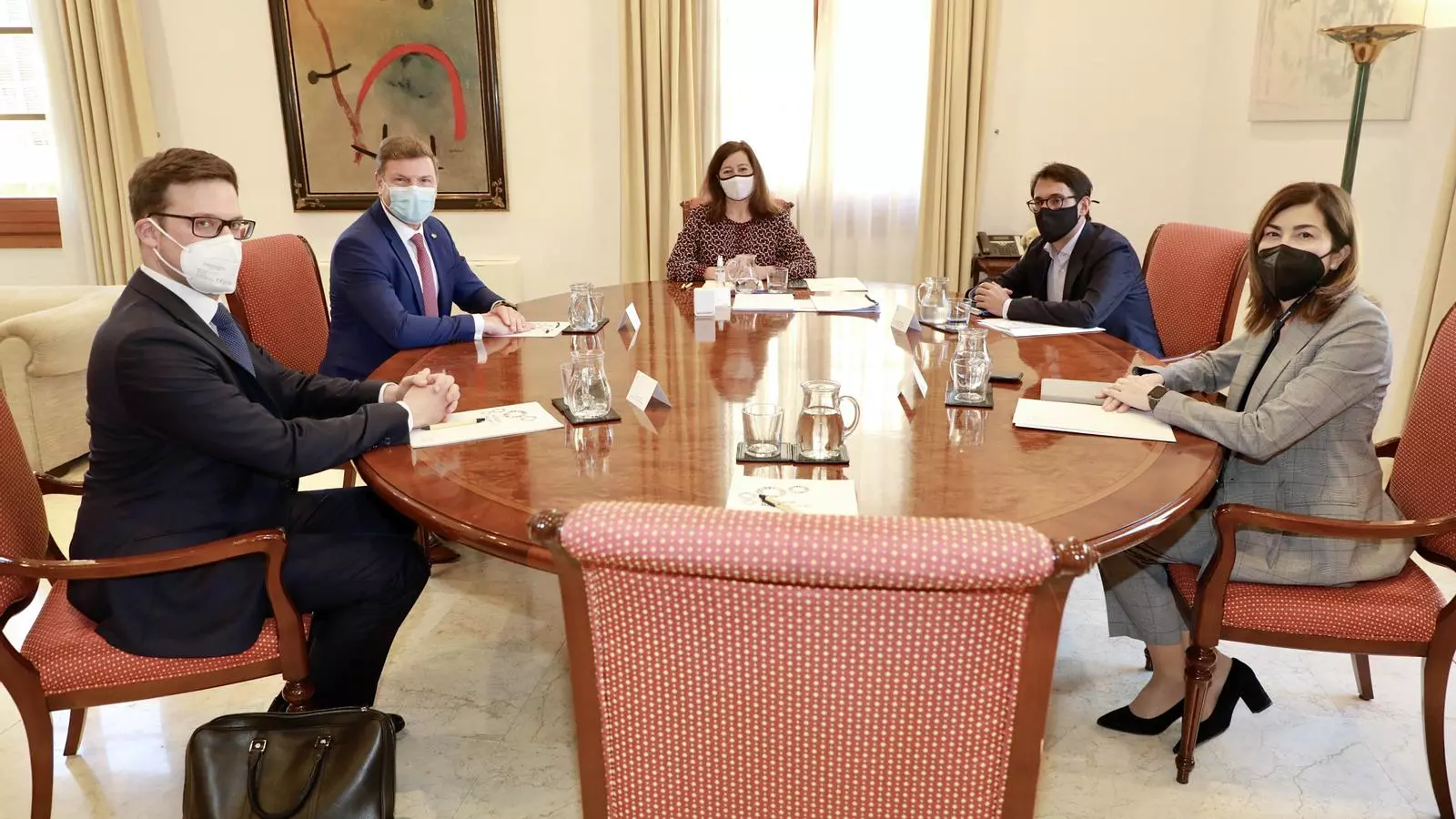 Reunió dels representants d'Eurowings amb Francina Armengol i Iago Negueruela