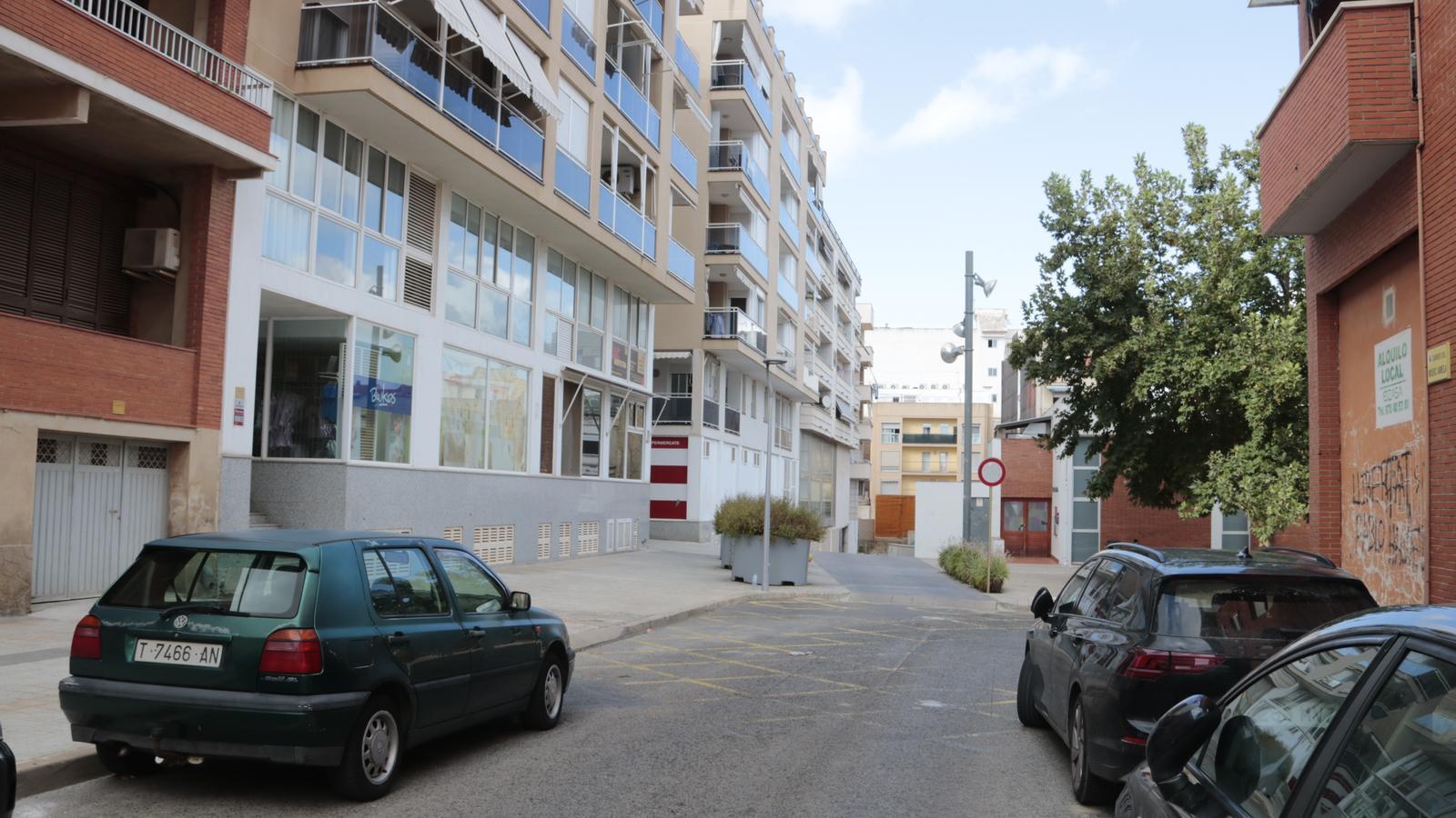 Image of the street where the fight occurred in La Ràpita that ended with the death of a man.