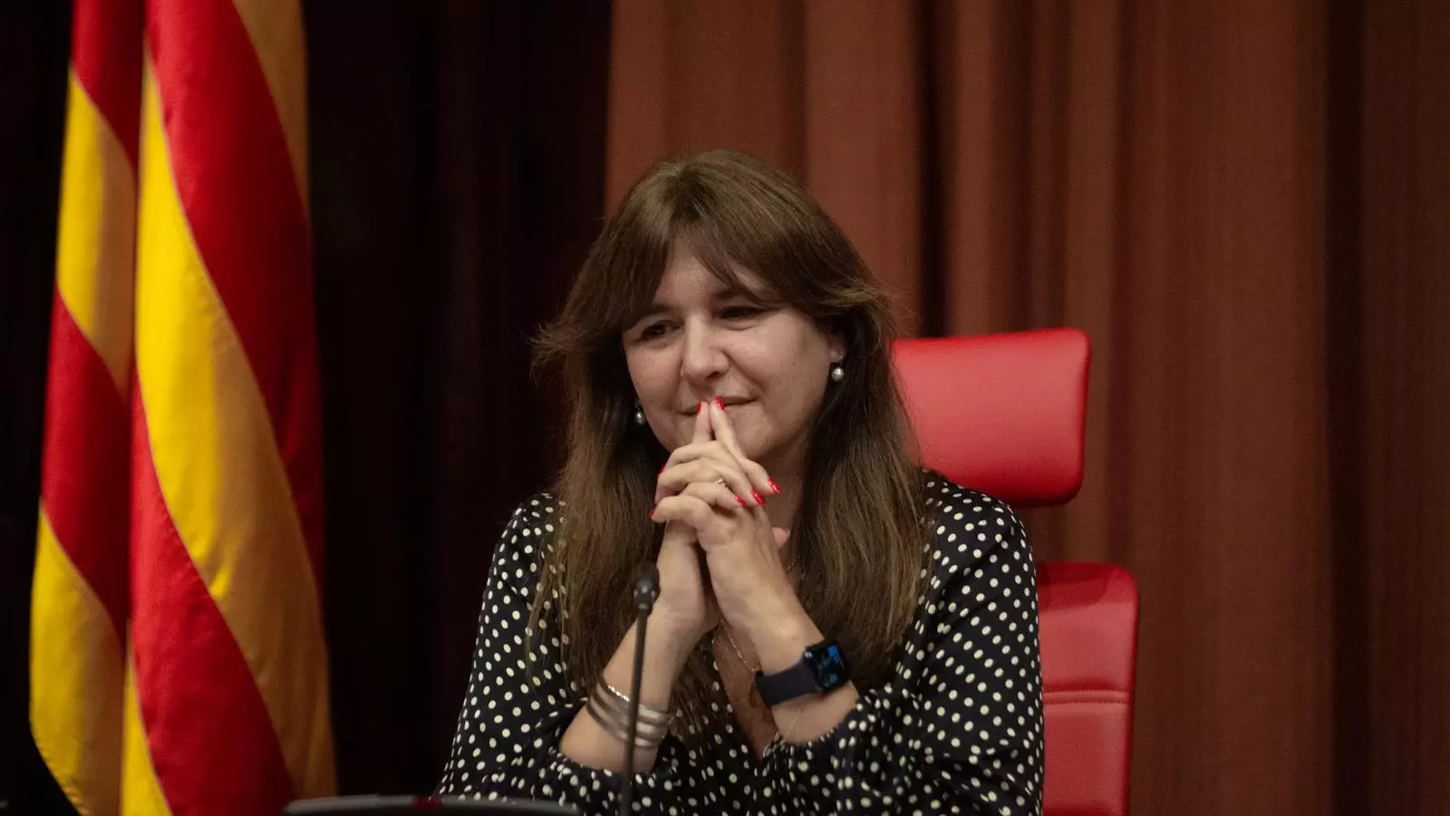 laura Borràs aquest matí al Parlament de Catalunya
